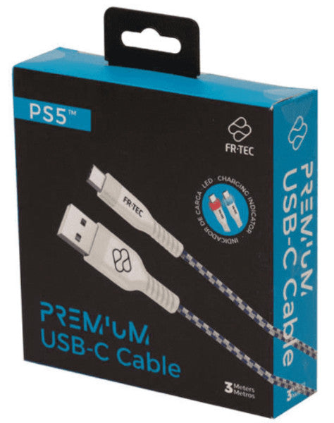 Frtec - Cable Usb-C Premium Para Playstation 5, 3 Metros (Playstation 5) Frtec - Cable Usb-C Premium Para Playstation 5, 3 Metros (Playstation 5)